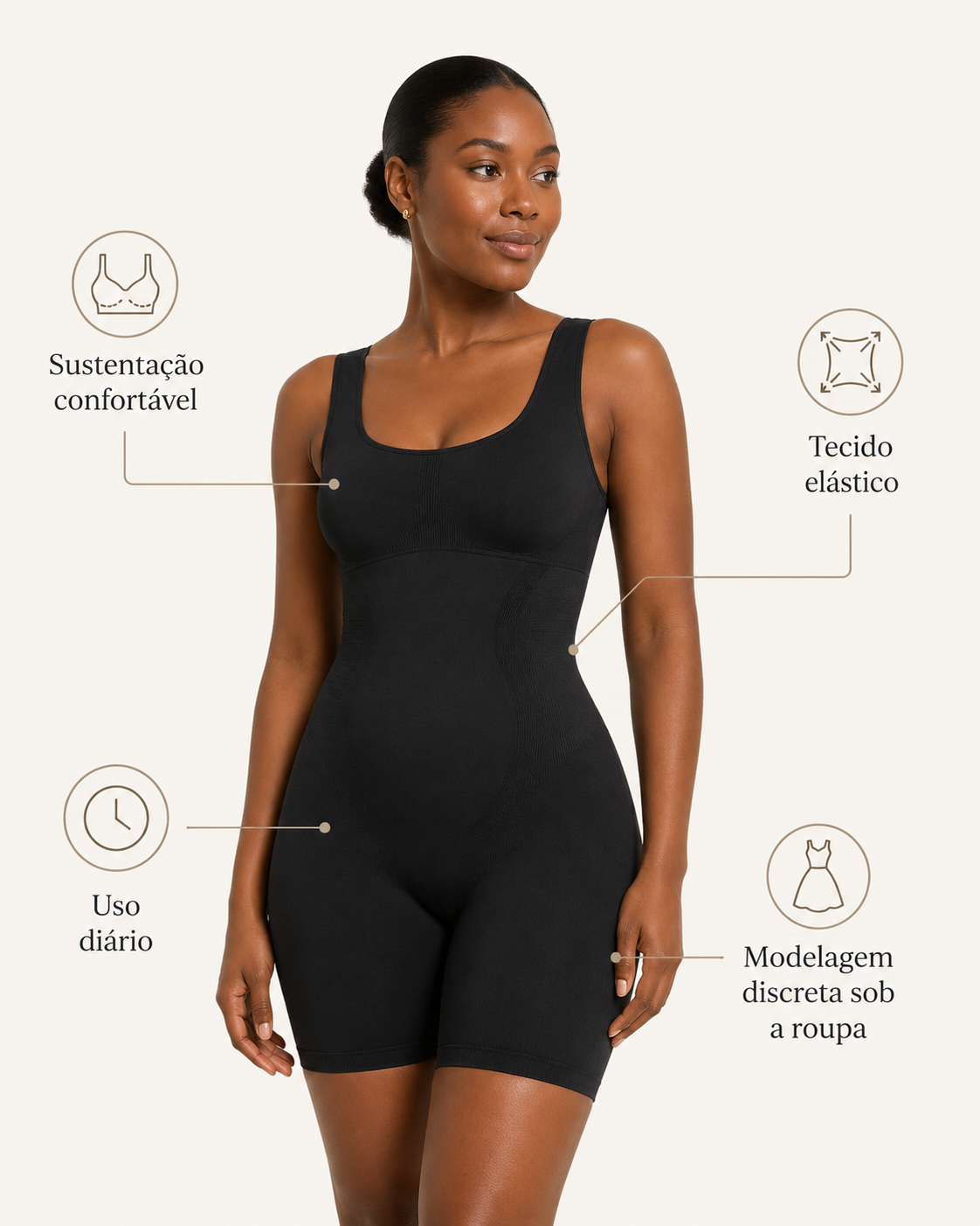 ''Cinta Ultra Curve Alça Grossa '' Barriga Lisa, Cintura Fina e Bumbum Levantado em Segundos.