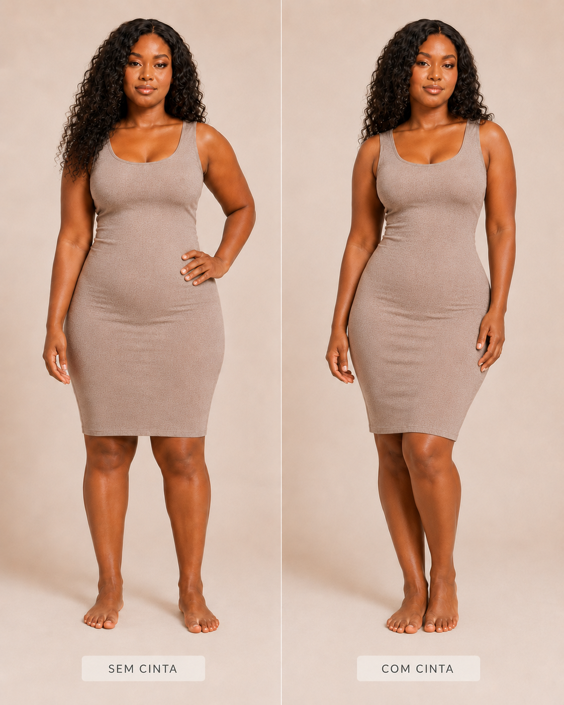 A Cinta Modeladora Completa Premium define a tua cintura, sustenta a barriga e transforma a tua silhueta instantaneamente. Sem dieta. Sem ginásio. Sem espera.