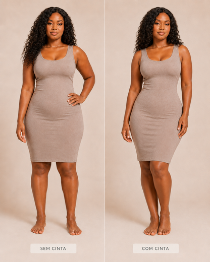 A Cinta Modeladora Completa Premium define a tua cintura, sustenta a barriga e transforma a tua silhueta instantaneamente. Sem dieta. Sem ginásio. Sem espera.